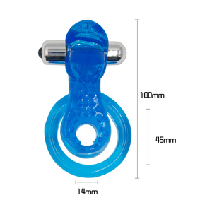 MELO 페니스 진동 링 지연 사정 총알 진동기 음핵 마사지 성인 섹스 토이 남성 수탉 실리콘 반지 % - Product Image 5