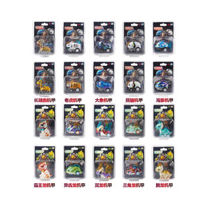 Vente en gros voitures personnalisées moulées sous pression pour enfants voiture en alliage retirer 5 en 1 déformation combinée robot voiture jouet vitrine ensemble - Product Image 2