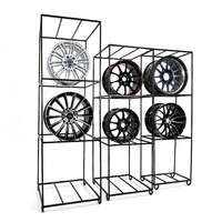 Présentoir de pneus en acier détachable, support modulaire en alliage pour jantes, étagère de sol