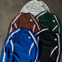 T-shirt à manches longues personnalisé pour homme, style Hip Hop, col rond oversize, coupe ample streetwear, avec construction épaule raglan