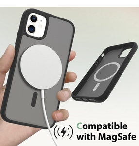 Custodia per telefono cellulare traslucido di lusso con anello magnetico sensazione di pelle per <span class=keywords><strong>iPhone</strong></span> <span class=keywords><strong>11</strong></span> custodia Custom <span class=keywords><strong>Cover</strong></span> del telefono - Product Image 4