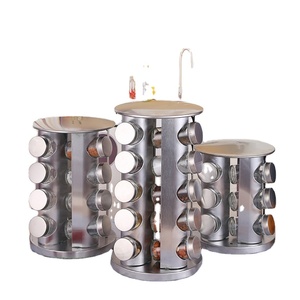 Estante giratorio vertical de cocina de 360 grados, estante rodante multifunción de cinco niveles para botellas de especias, carrito giratorio para condimentos, estante vertical para especias - Product Image 1