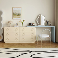 Table de maquillage pivotante moderne de luxe en pin massif avec éclairage, coiffeuse pliable avec tiroirs, bureau de chevet, commode de chambre