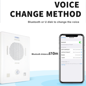 Máy Phát Giọng Nói Cảm Biến Chuyển Động Hồng Ngoại Gắn Tường Được Kích Hoạt Hệ Thống Còi Báo Động Cảnh Báo An Ninh Nhanh Chóng Âm Thanh Trong Nhà Máy - Product Image 6