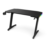 Bureau de jeu PC E-sport Wquantum en métal multicolore RGB, avec surface en mélamine et porte-gobelet, modèle Z-XX Plus, en promotion