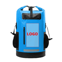 Sac étanche à rouler de 35 L, sac à dos flottant pour kayak, chasse, pêche, escalade, navigation de plaisance, camping, kayak