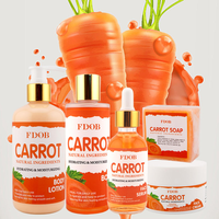 Ensemble de soins de la peau infusé à l'huile de graines de carotte biologique |   Kit de soins du visage végétalien riche en antioxydants pour éclaircir et hydrater en profondeur