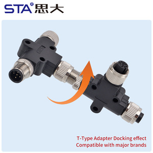 M12 Y T <span class=keywords><strong>Type</strong></span> Y T Splitter 4 5 6 Pin <span class=keywords><strong>a</strong></span> B D Code Mâle à Femelle Capteur Adaptateur Connecteur 22AWG * 5C - Product Image 4