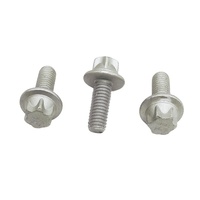 M6 M10 baja karbon kelas Grade4.8 8.8 10.9 12.9 damet dpacromet Hot Dip galvanis HDG 12 titik kepala Torx baut Flange DIN34800