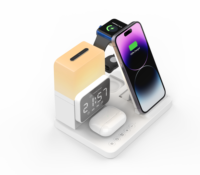 Prix d'usine 2024, chargeur sans fil 6 en 1, charge rapide sans fil 15W, portable pour téléphones/tablettes