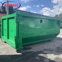 Conteneur de collecte des déchets de construction d'usine Camion à benne basculante en acier personnalisé Benne à ordures empilable pour la vente