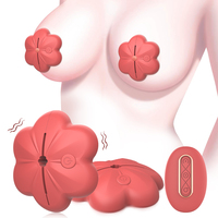 Weibliche 10-Gang-Klitornippel-Brustmassageklemmen Vibrator mit erotischen Fesseln Paar Sexspielzeug für Erwachsene
