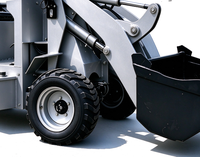 Mini-Lader Raupendumper 500 kg Kompakter Materialtransporter mit 100 L Schaufel
