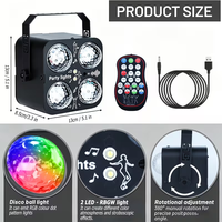 Lumière de fête DJ, boule disco, lumières LED RGB, lampe stroboscopique, télécommande, activation sonore pour les fêtes, les rassemblements familiaux |   Boursiers américains YSH