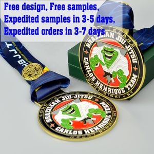 Medalla de Fabricación Personalizada para Niños, Equipo Alemán, Diversión, Carrera de Verano, Medalla Simple para Finalistas con Cintas - Product Image 4