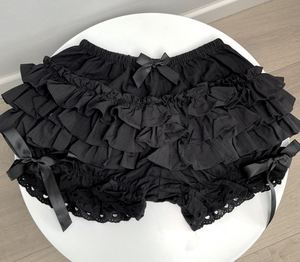 Pantaloncini da donna in stile Punk nero <span class=keywords><strong>Shorts</strong></span> da donna graziosi pantaloncini con fiocco dolce per ragazze - Product Image 1