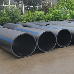 Large Diameter High Density 1800mm Sdr 11 Pn12 16inch Dn400 Plastic Polyethylene Pe 100 Pe Water Tube Hdpe Water Pipe