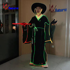 Fibre optique luminescente fête traditionnelle asiatique Cosplay Performance Hanbok coréen traditionnel Costume pour hommes - Product Image 5