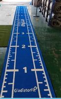Pas cher prix bleu/gris/rouge/violet/brun gazon artificiel mur extérieur paysage décor gazon synthétique tapis d'herbe