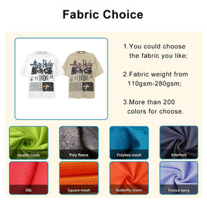 เสื้อยืดสตรีทแวร์ทรงโอเวอร์ไซส์สั่งทำพิเศษ ผ้าฝ้าย 100% 280gsm ทรงบ็อกซี่ รับผลิตแบบ OEM ODM ขั้นต่ำสั่งซื้อน้อย ทรงหลวม แขนสั้น ระบายอากาศ แห้งเร็ว สำหรับผู้ชาย - Product Image 4