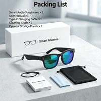 Lunettes de soleil audio intelligentes personnalisables avec logo, sans fil, à oreille ouverte, pour musique et appels, contrôle tactile, polarisées UV400, pour la conduite en extérieur