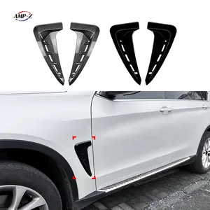 Glossy Black Front Wing Side Fender Trims For BMW X5 F15 M Sport 2014-2018 Decoration Accessories