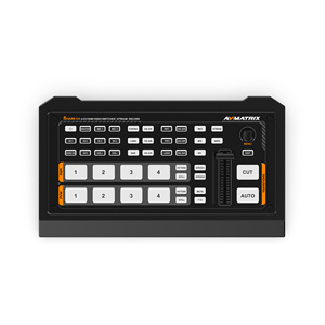 AVMATRIX SHARK H4 <span class=keywords><strong>Live</strong></span> Streaming Video Switcher Mixer Multi-Cámara para HDMI RTMP SRT Stream USB Disk/SD Card Recording All-Metal - Product Image 1