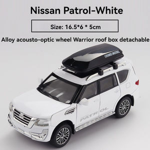 1:32 voitures miniatures moulées sous pression <span class=keywords><strong>jouet</strong></span> Nissan Patrol avec son et lumière décorer les portes d'ornement ouvrir les jouets <span class=keywords><strong>de</strong></span> voiture modèle en métal - Product Image 5