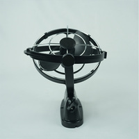 Ventilateur d'évacuation silencieux rotatif à 360 degrés, 12V, étanche, pour extérieur, camping-car, caravane, bateau, remorque, avec réglage multi-angles