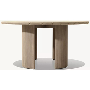 Mesa Redonda de Madera de Teca de Diseño Moderno y Alta Calidad para Patio Exterior, Jardín, Precio de Fábrica, Muebles de Madera - Product Image 3