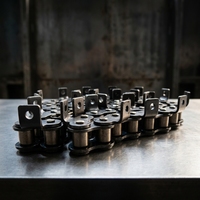 Chaîne à rouleaux en alliage ANSI à haute résistance 60-1R avec fixation A1 pour usage industriel et de construction