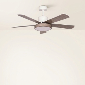 Ventilateur de plafond silencieux <span class=keywords><strong>ProBreeze</strong></span> 42 pouces avec moteur DC, lumière LED, 5 pales en bois, télécommande, pour salle à manger, garantie 5 ans - Product Image 1