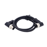 Conector Circular Automotriz de 5 Pines, Macho M12, Acero Inoxidable, Impermeable IP67, con Conector USB