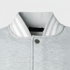 แจ็คเก็ตวาร์ซิตี้ไซส์ใหญ่สำหรับผู้ชาย ขายส่ง แจ็คเก็ตวาร์ซิตี้เปล่า แจ็คเก็ตเบสบอลแบบเรียบสำหรับผู้ชาย - Product Image 1