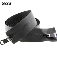 SAS Zipper Custom ization Hochwertige langkettige Tasche Mantel Kleidung Reiß verschluss mit Doppels chieber Nylon wasserdichter Reiß verschluss