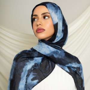 Pañuelos Hijab Modestos de Lujo para Mujer, Transpirables, con Estampado, de Modal, para las 4 Estaciones, con Logotipo Personalizado, 2026 - Product Image 1