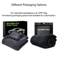 Serviette de lavage de voiture en microfibre double face, très absorbante, serviette de séchage de voiture, sans rayures, réutilisable, chiffon de nettoyage automobile