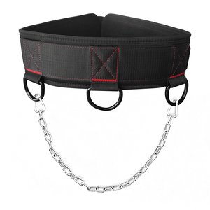 Cinturón de Levantamiento de Pesas con 3 Mosquetones de Cadena Reforzados, Diseño Autoblocante, Cinturón de Gimnasio de Alta Capacidad de Carga <span class=keywords><strong>para</strong></span> Entrenamiento de Sentadillas - Product Image 2