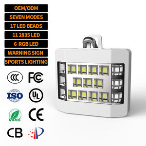 Lampe frontale grossissante EGH rechargeable par USB/Type-C, lampe frontale tactique pour la pêche, la randonnée, le camping, les signaux d'avertissement, l'éclairage sportif - Product Image 1