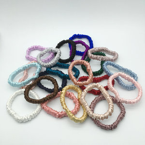 <strong>Small</strong> Size 16/19/22 Momme <strong>Silk</strong> Hair Ties 1 cm <strong>Small</strong> 100% Pure <strong>Silk</strong> Satin Skinny Mulberry <strong>Silk</strong> Hair <strong>Scrunchies</strong> with 6A Grade - Product Image 2