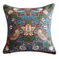 Housse de coussin en tissu jacquard tissé européen personnalisé Taie d'oreiller jetable avec glands