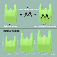Sac de courses personnalisé réutilisable, durable, recyclable, écologique, en non-tissé, type gilet, sac en non-tissé personnalisé type T-shirt avec logo