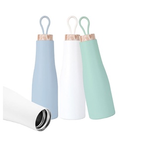 550ml <b>Small</b> Size Powder Coated Hot Water Custom Logo Handles Strap For Water <b>Bottle</b> - Product Image 1