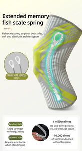Genouillère de sport professionnelle en gros avec ressort et coussinet de gel rotulien, manchon de compression pour le basketball, la gym et le soutien du ménisque - Product Image 5
