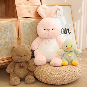 Usine vente haute qualité animal en peluche chat en peluche poupée chat chien lapin ours oiseaux en peluche jouet pour enfants - Product Image 2