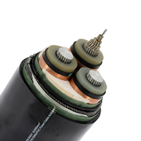 Câbles électriques de moyenne tension 95 mm2 150 mm 400 mm 300 mm2 11 kV 33 kV, câble d'alimentation sous-marin 3 conducteurs XLPE, liste de prix