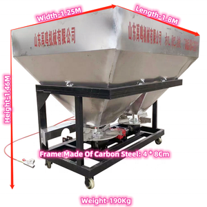 Machine d'épandeur de <span class=keywords><strong>engrais</strong></span> d'agriculture, 10 pièces, tracteur pour application de plantes granulaires, meilleure vente - Product Image 2