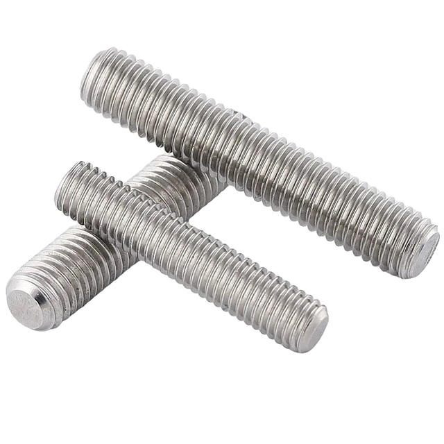 ASTM A193 B8/B16 Stud Bolt Thread Rod Plain 304 Stainless Steel DIN976 Standard M8 Thread Hex Bolt Type