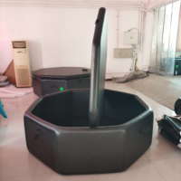 Bañera negra de muchas formas, tamaño personalizado, gran capacidad, SPA inflable, piscinas grandes, natación al aire libre, piscina de punto de caída
