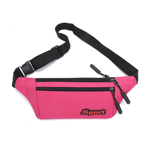Riñonera Deportiva Unisex de Nailon con Cierre de Cremallera, Color Gris, Patrón de Letras, Uso Diario, Bolsa Cruzada con Correa - Product Image 2